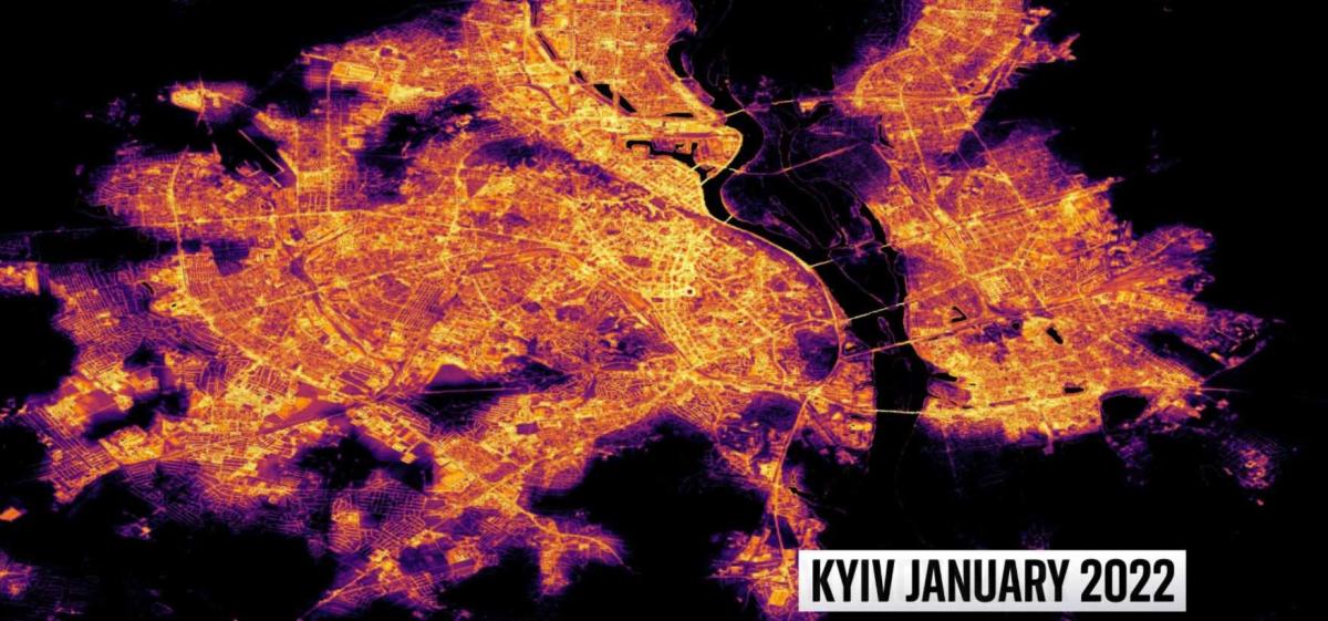 Фото Києва зі супутників NASA 