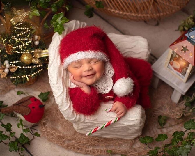 Кращі ідеї для новорічної фотосесії немовляти