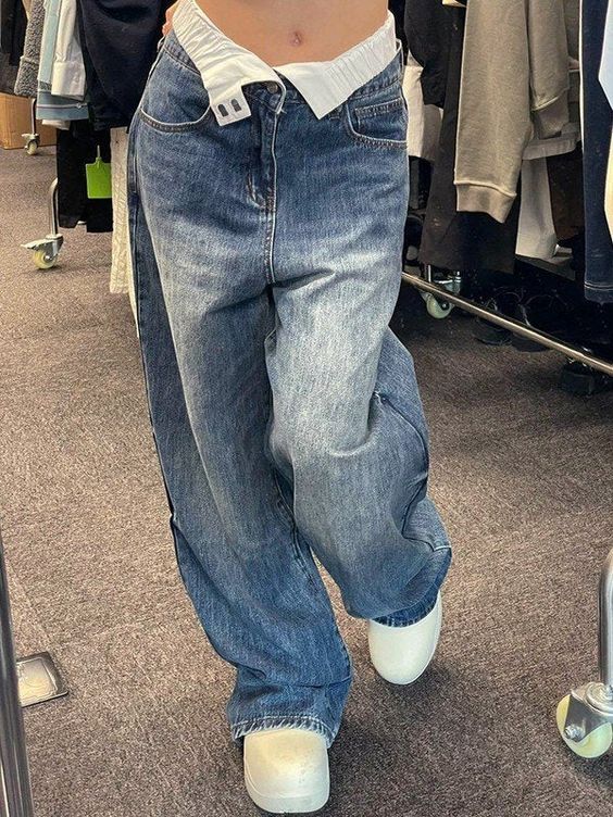 джинсы багги